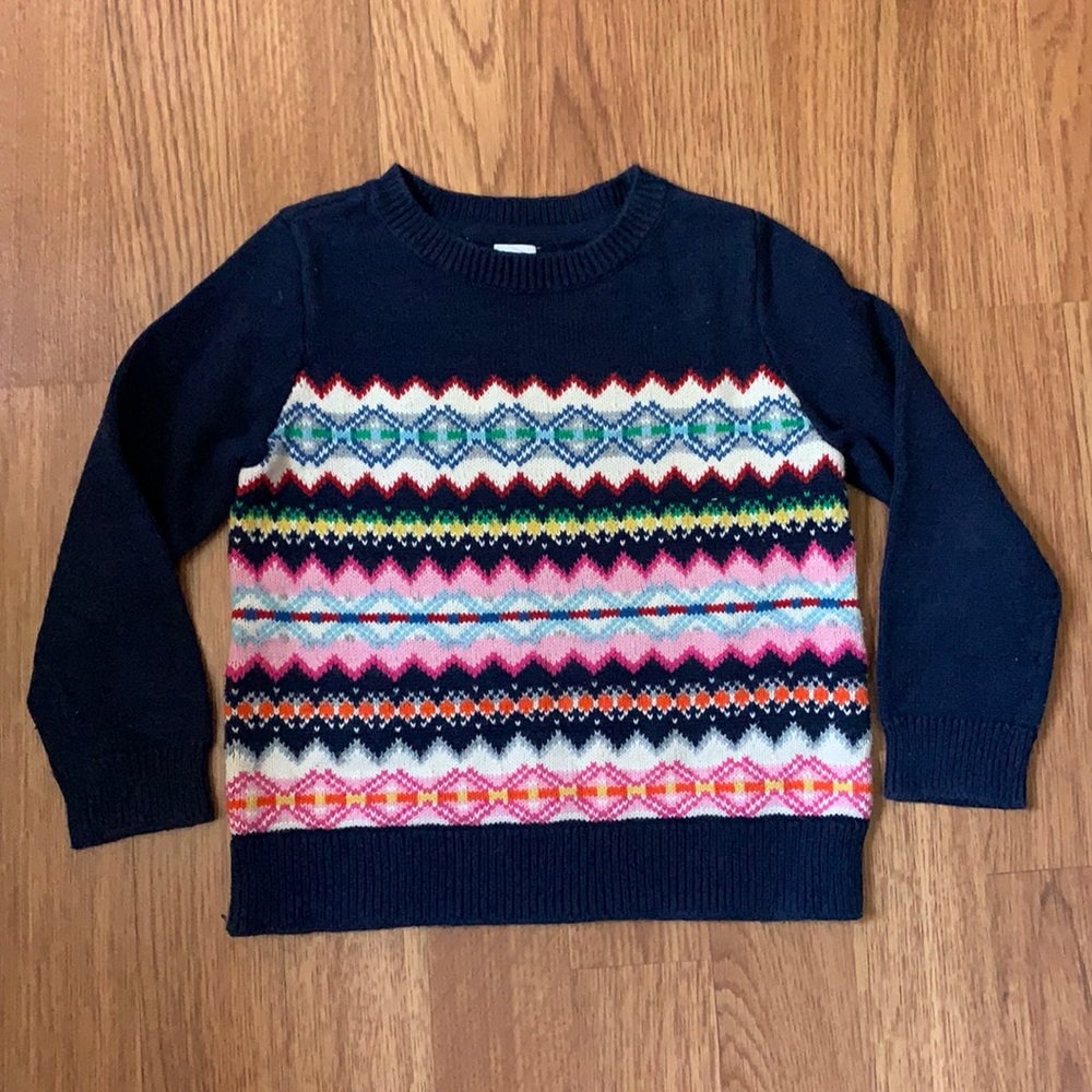 Baby Gap Colorful Fair Isle Sweater 4t
